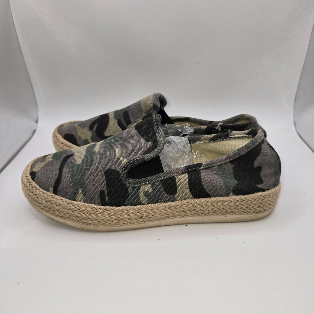 Esprit Shoes Womens 6 Erika Casual Slip Ons Espadrilles Flats Camouflage Green